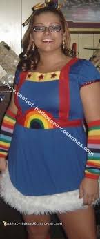 coolest homemade rainbow brite costume