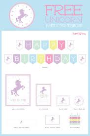 The Best Free Unicorn Birthday Party Printables Catch My Party