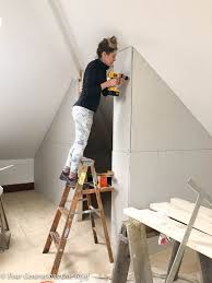 How To Build A Closet Slanted Ceiling