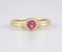 pink maine tourmaline ring