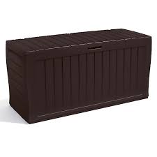 Outdoor Garden Storage Box 270l Brown