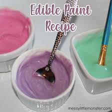 Edible Paint For Babies Using Just 2