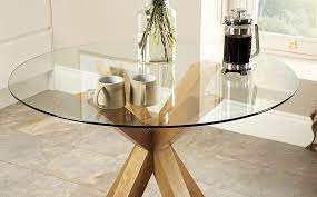 Hatton Round Dining Table 100cm Glass