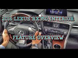 2016 lexus rx350 interior overview
