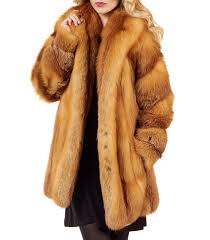 Frr Women S Red Fox Fur Stroller Coat
