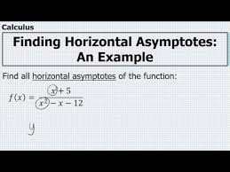 Finding Horizontal Asymptotes