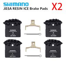 2 Pair Shimano J03a Pads Deore Xt Slx Deore J02a Cooling Fin Ice Tech Brake Pad Mountain Bike M7000 M8000 M9000 M6000