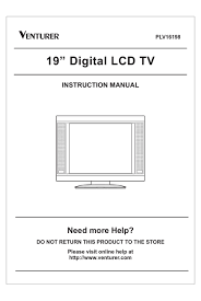 venturer plv16198 instruction manual