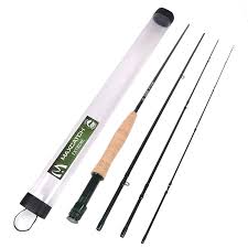 M Maximumcatch Maxcatch Extreme Graphite Fly Fishing Rod 4 Piece 9 Feet Im6 Carbon Blank Hard Chromed Guides 3 4 5 6 7 8 10wt