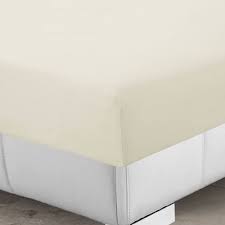 4 bed fitted sheet ivory small double