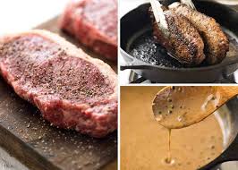 It was a great pairing. Steak With Creamy Peppercorn Sauce Recipetin Eats