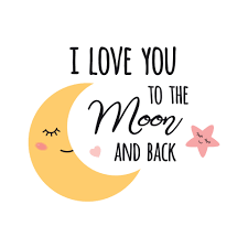 baby moon i love you to the moon and