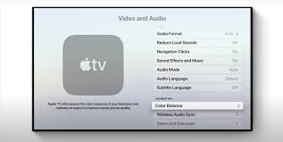 color balance apple tv with the iphone