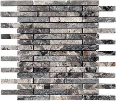 Slate Grey Brick Mosaics Marble Brick