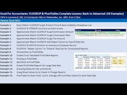 excel for accountants vlookup