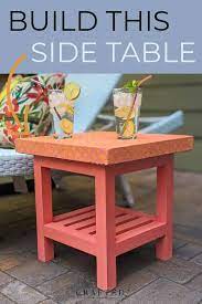 Simple Diy Outdoor Side Table Plans
