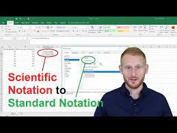 standard notation in excel