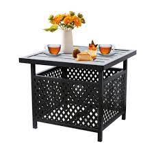 Outdoor Stand Metal Bistro Table
