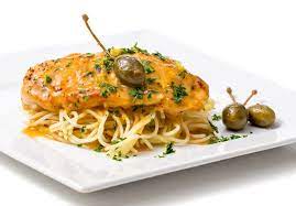 Chicken Piccata With Pasta Giada gambar png