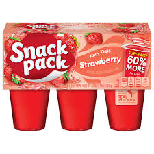 snack pack juicy gels strawberry