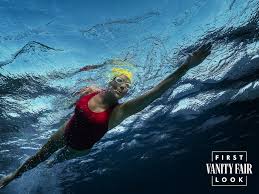 first look annette bening swims toward