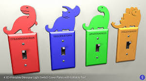 Dinosaur Light Switch Cover Plates With