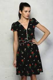 1940s Style Floral Tea Dress By Trollied Dolly Floral Tea