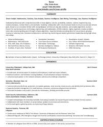 This sample first year college student resume highlights the summary of education. Linkedin Profile Resume Example College University Student