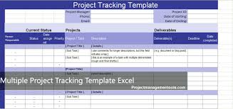 multiple project tracking template