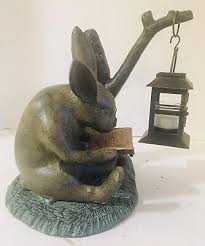 Spi Booklover Rabbit Garden Lantern