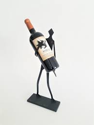 Metal Wine Bottle Holder Hand Made