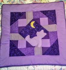Purple Baby Bear Quilt And Wall Hanger