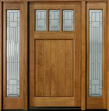Front Door Custom Single With 2 Sidelites Solid Wood