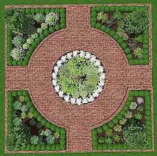 Formal Herb Garden Courtyard Lay Out