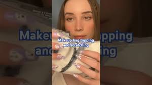 makeup bag tapping and scratching asmr