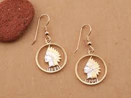 indian head penny earrings