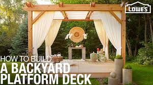 how to build a platform deck