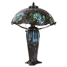 tiffany style stained glass table lamp