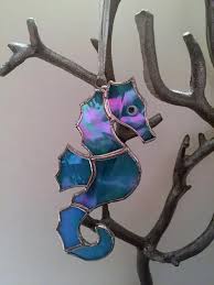 Handmade Stained Glass Seahorse