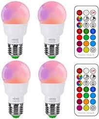 Rgb Led Light Bulb Color Changing Light Bulb 40w Equivalent 450lm Dimmable 5w E26 Screw Base