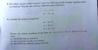 Linear Equations Have No Solutions