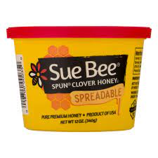 sue bee spun clover honey spreadable