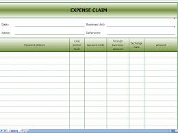Expense Claims Form Expense Claim Excel Template