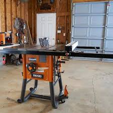 ridgid 10 in contractor table saw with