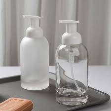 Clear Glass Foam Pump Liquid Soap