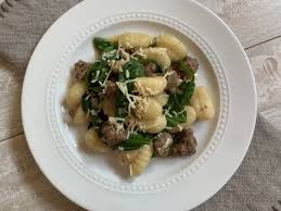 gnocchi with sausage and spinach the