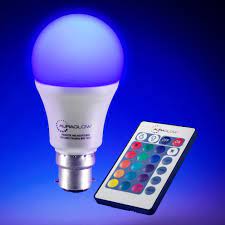 colour changing led light bulb b22