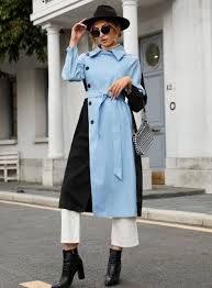 Color Block Trench Coats