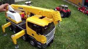 bruder toys scania liebherr crane truck