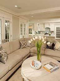 open concept beige living rooms